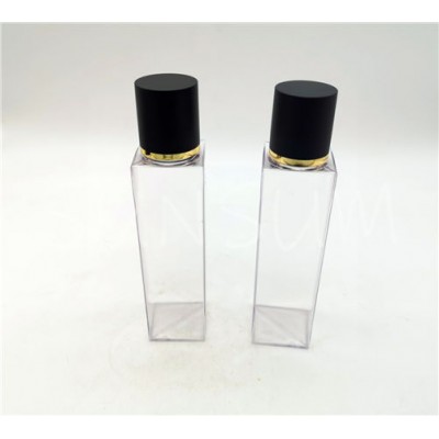 100ml PETG matt finish cap with gold ring 100ml PETG toner bottle