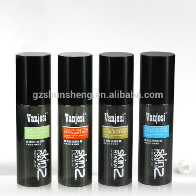 120ml 150ml Black Plastic Cosmetic Mist Spray Pump Bottle For Men