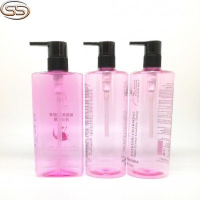 500ml Decorative Plastic PET Shampoo Pump Bottle and Hair Conditioner Bottle