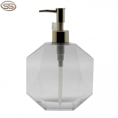 Clear cosmetic bottle China manufacturer PETG bottle with lotion pump