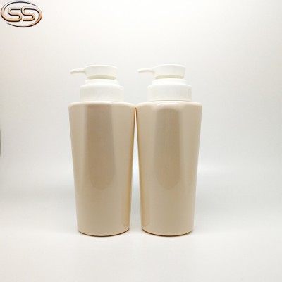 Hair product packaging bottles 500ml PET plastic shampoo bottle