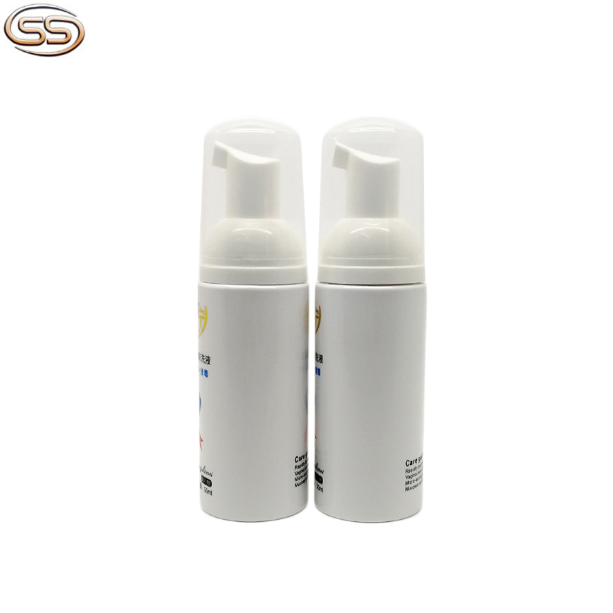 50ml White PET Plastic Foam Pump Bottle for Hand wash packaging