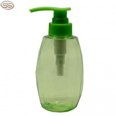 New Design Green PETG Plastic Shampoo Pump Bottle with Lotion Pump