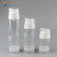 minimalist 50ml 100ml 150ml clear AS airless pump serum bottle for cosmetic