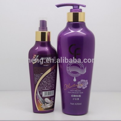 Luxury design plastic material and pet type shampoo bottles