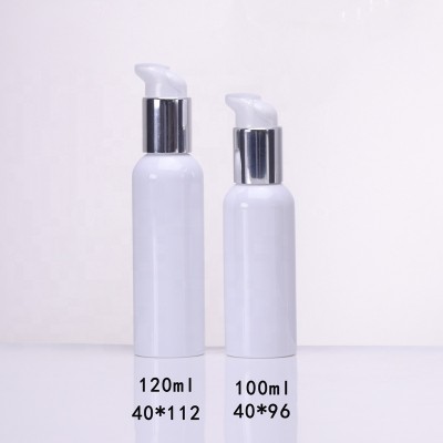 PET round square cream bottle plastic white transparent and clear in stock