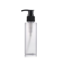 100ml Frosted Plastic Shampoo Bottles with Black Pump