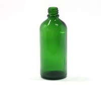 100ml hot sell empty unique green new design perfume essential oil glass bottle for cosmetics